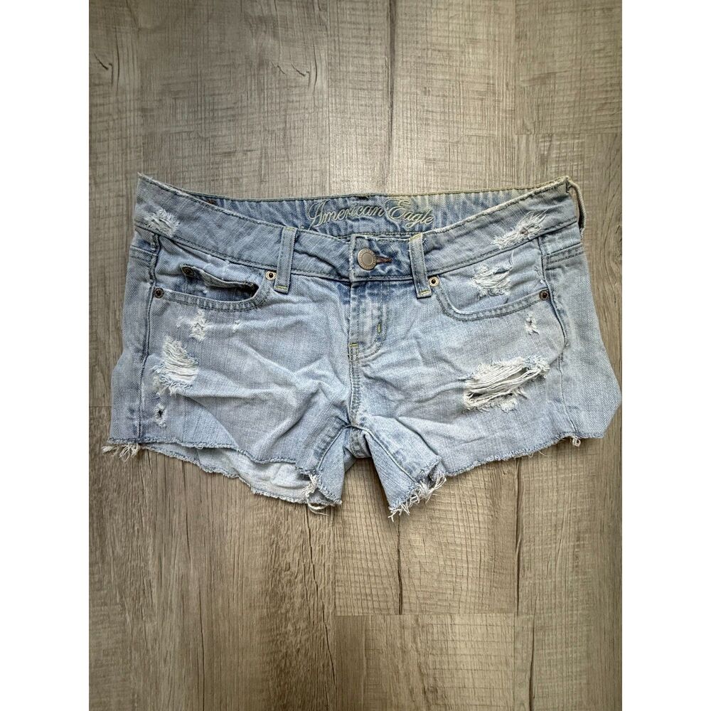 Vintage American Eagle light wash shorts 0